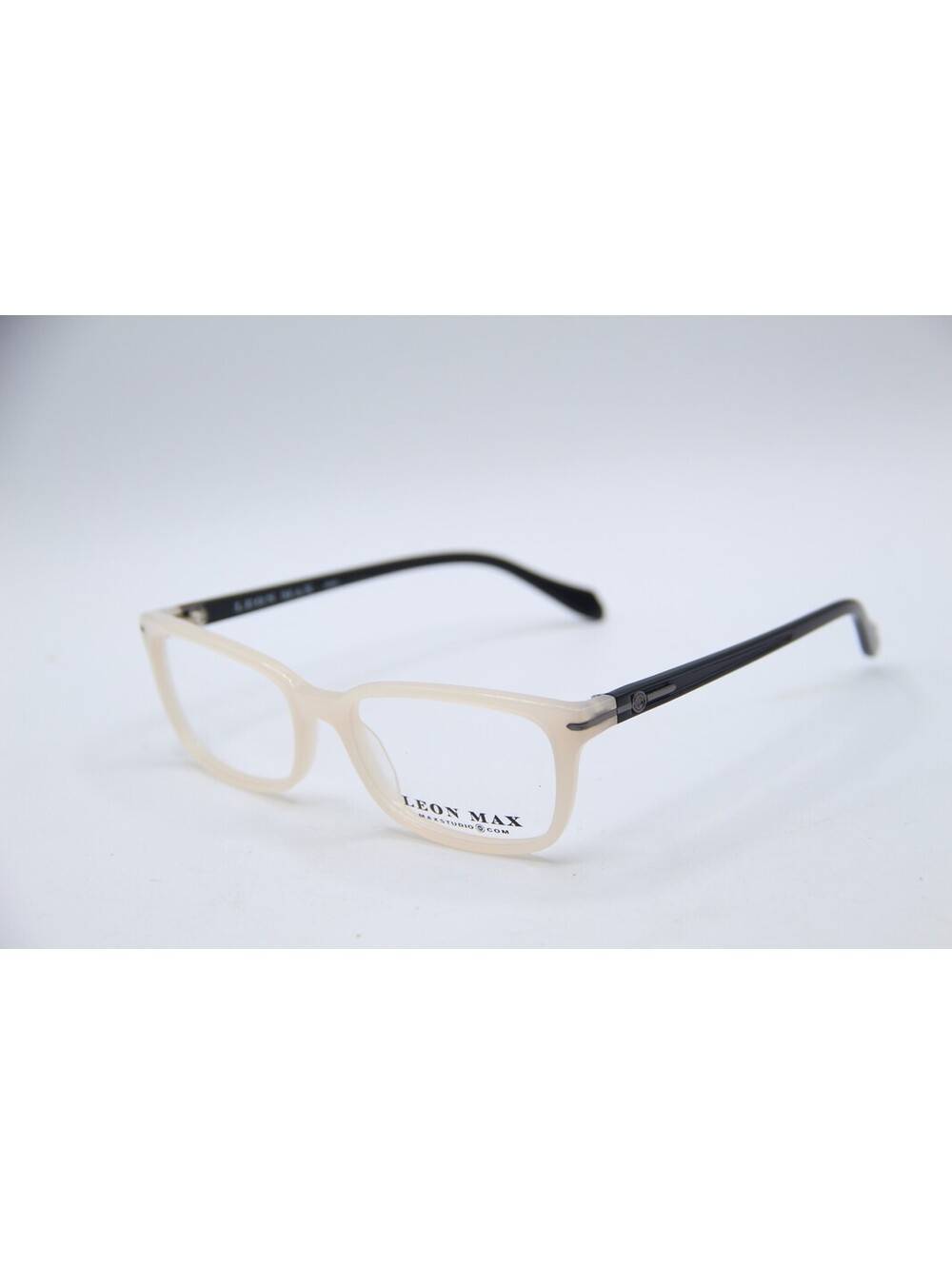 Leon Max 4044 Zyloware 204 White Black Authentic Eyeglasses 54-17